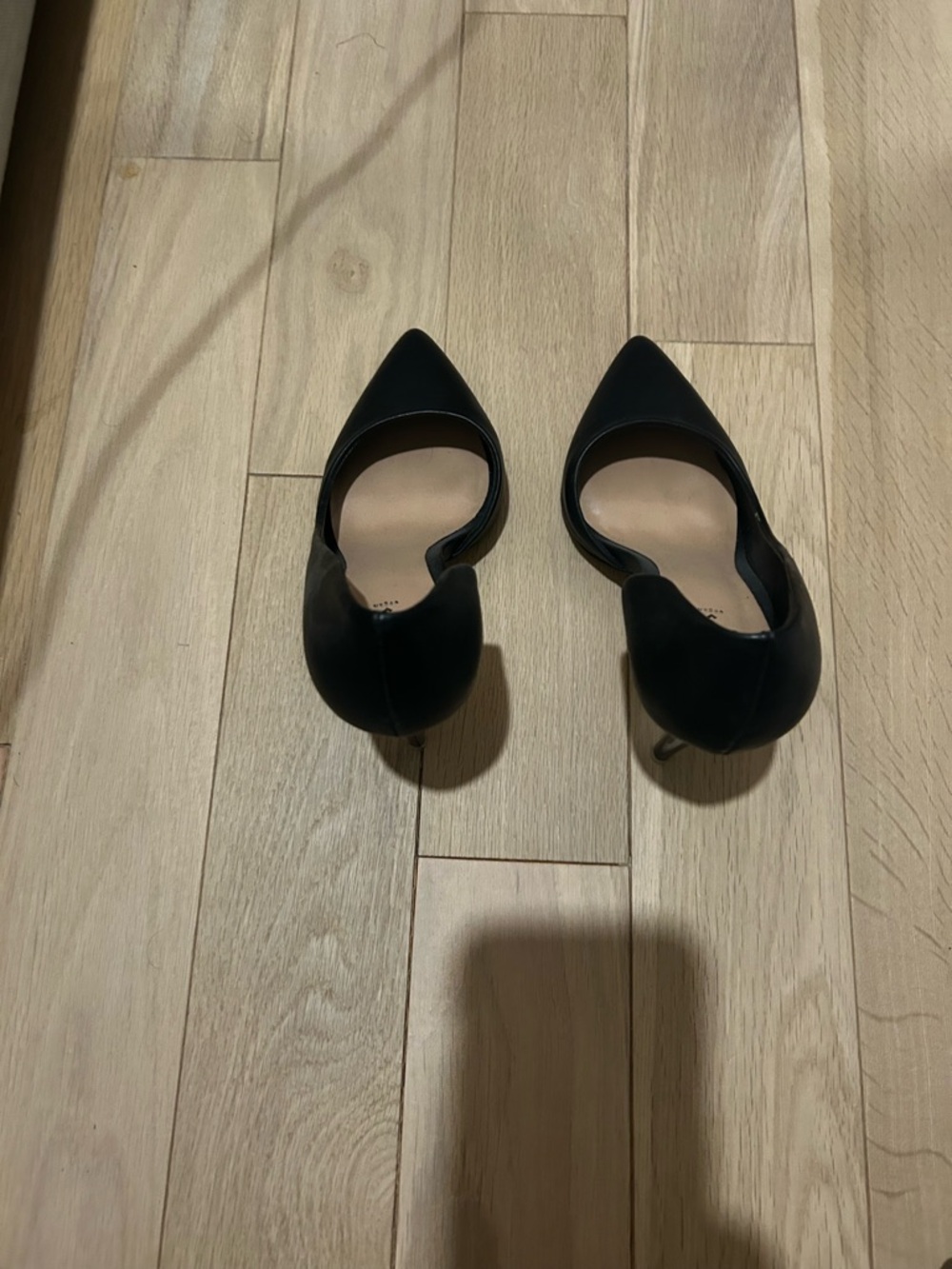Call It Spring Black Pointed-Toe D'Orsay Heels